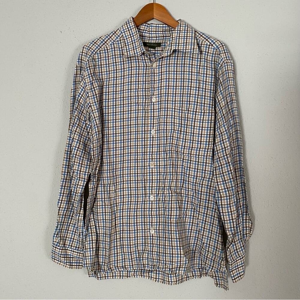 Ermenegildo Zegna Plaid Button Down Shirt